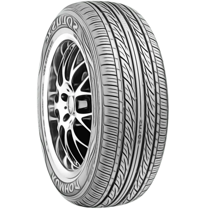 Detailed Car Tire Illustration