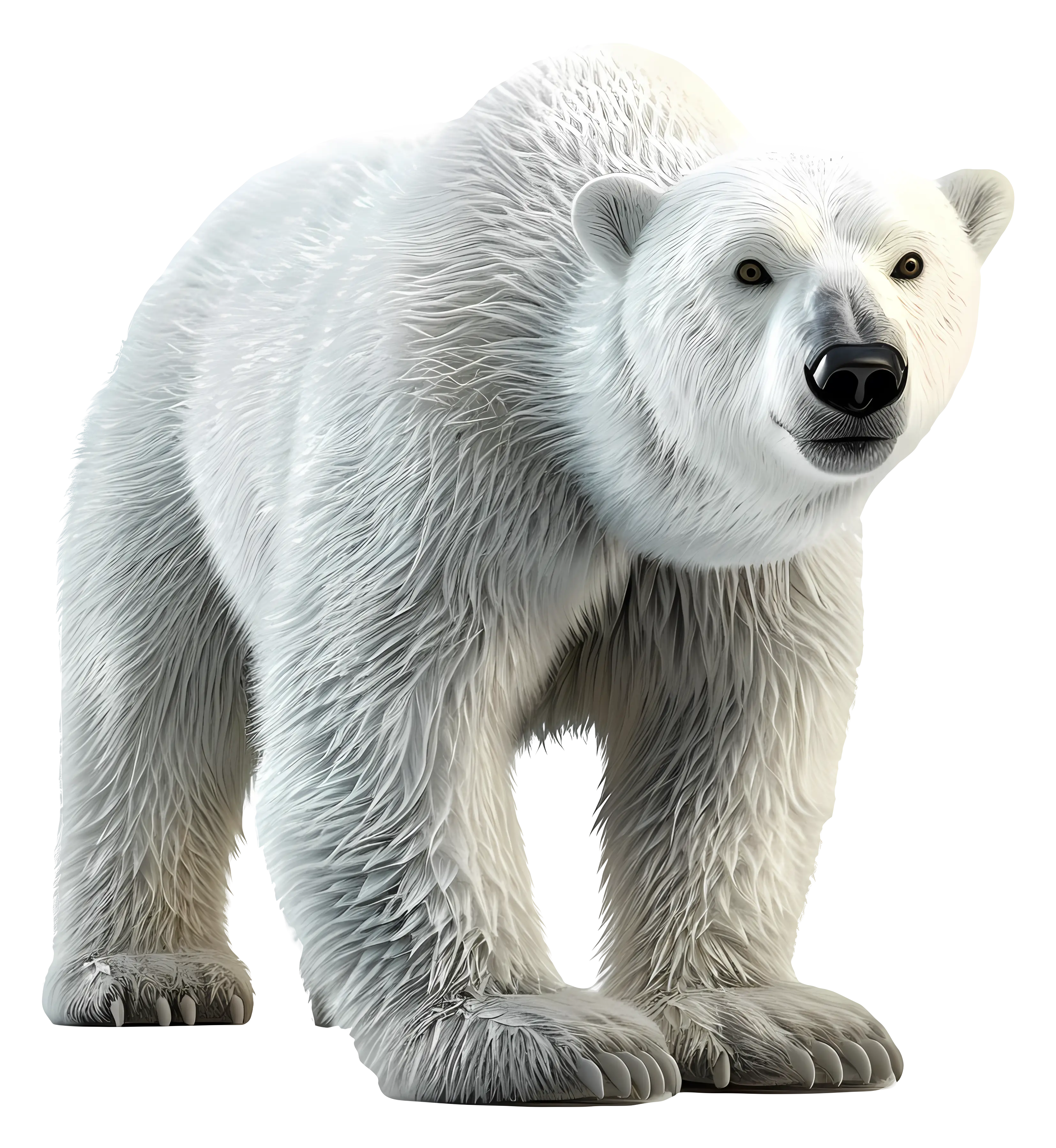Polar Bear in Arctic Environment