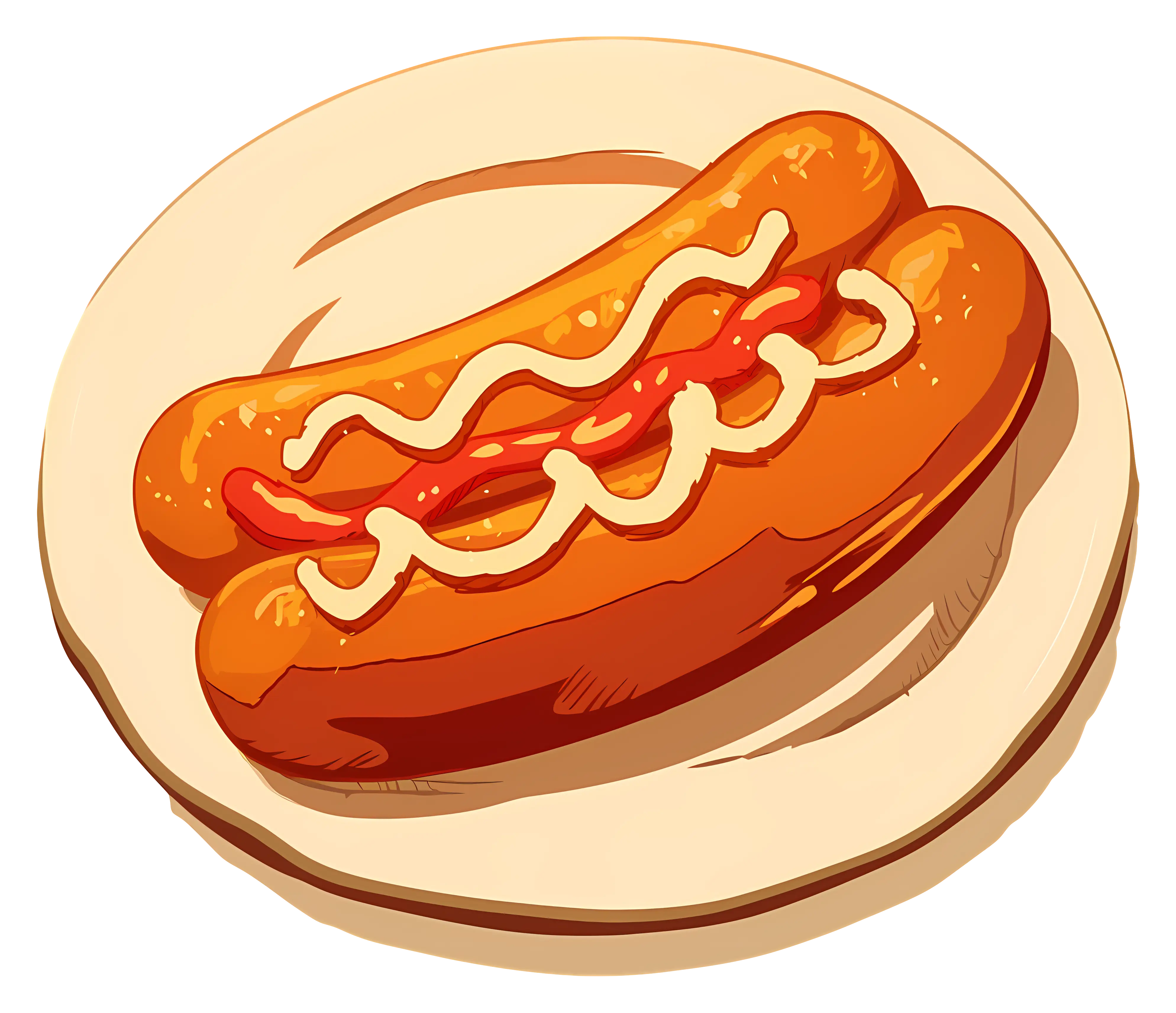 Hotdogs with Mustard and Ketchup Toppings