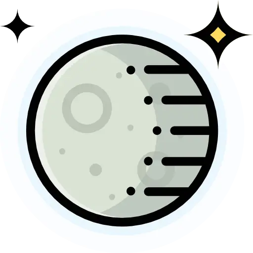 Moon with Stars