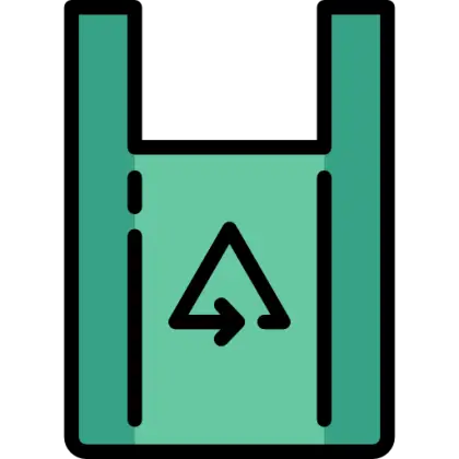 Green Recycling Bag Icon