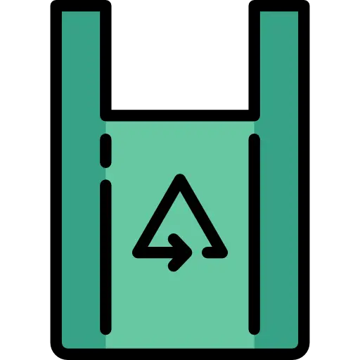 Green Recycling Bag Icon