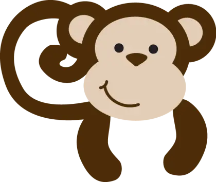 Cute Cartoon Monkey
