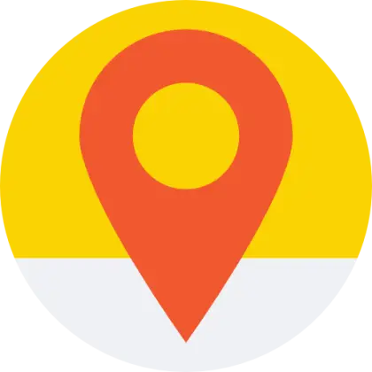 Simple Location Icon for Geographical Maps