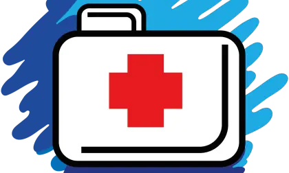 First Aid Kit With Red Cross Symbol