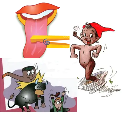 Humorous Cartoon Characters Illustration