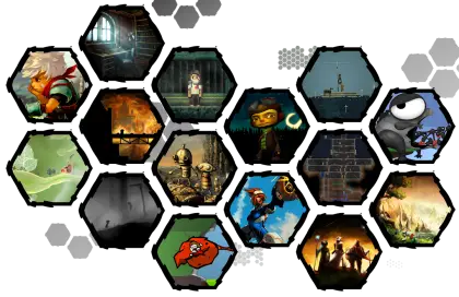 Collage of Hexagonal Game Images