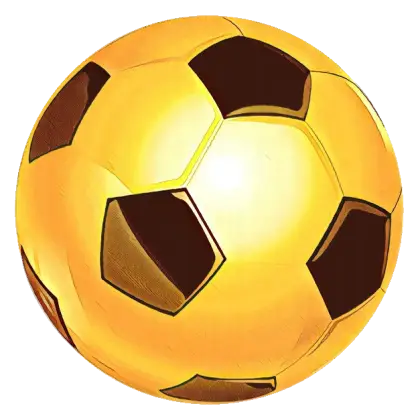 Golden Soccer Ball Illustration