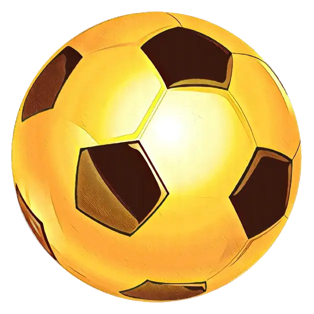 Golden Soccer Ball Illustration