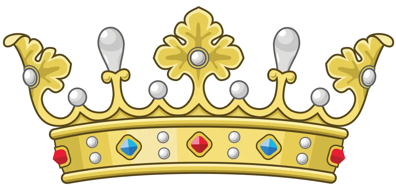Golden Crown with Jewels for Royal Look