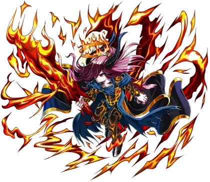 Fiery Anime Character with Powerful Flaming Aura