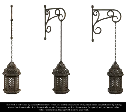 Set of Hanging Decorative Lanterns