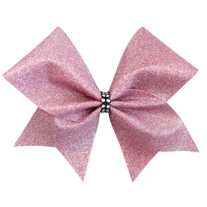 Pink Glittery Bow Accessory