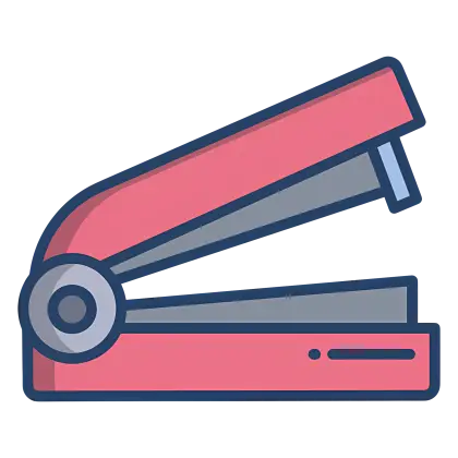 Red and Gray Stapler for Office Use