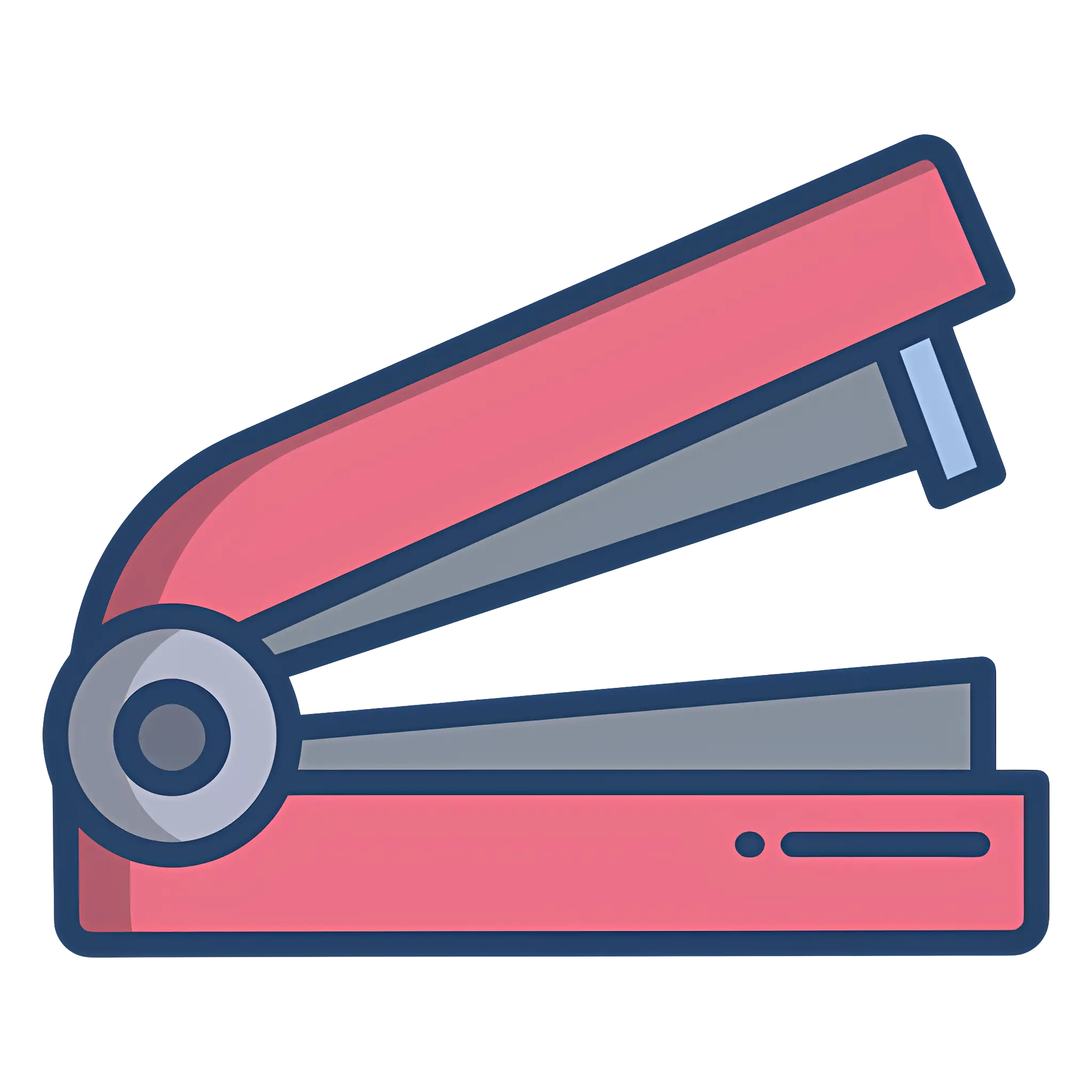 Red and Gray Stapler for Office Use