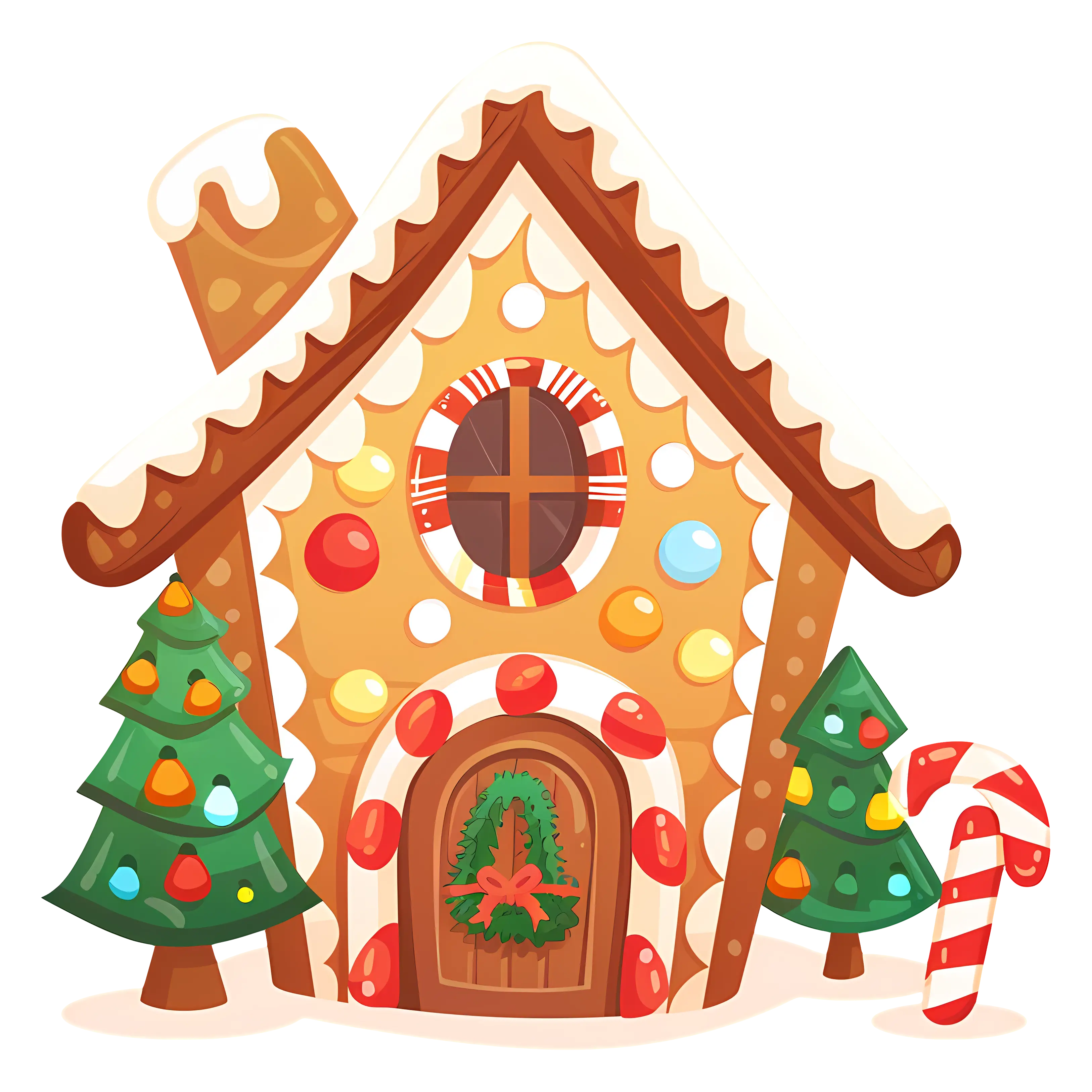 Decorated Gingerbread House for Christmas Festivities