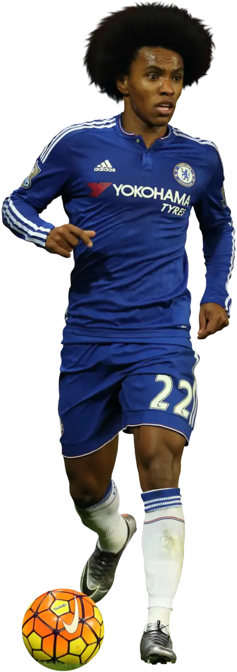 Soccer Player in Blue Jersey
