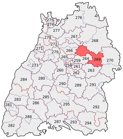 Geographic Region Map with Highlighted Area