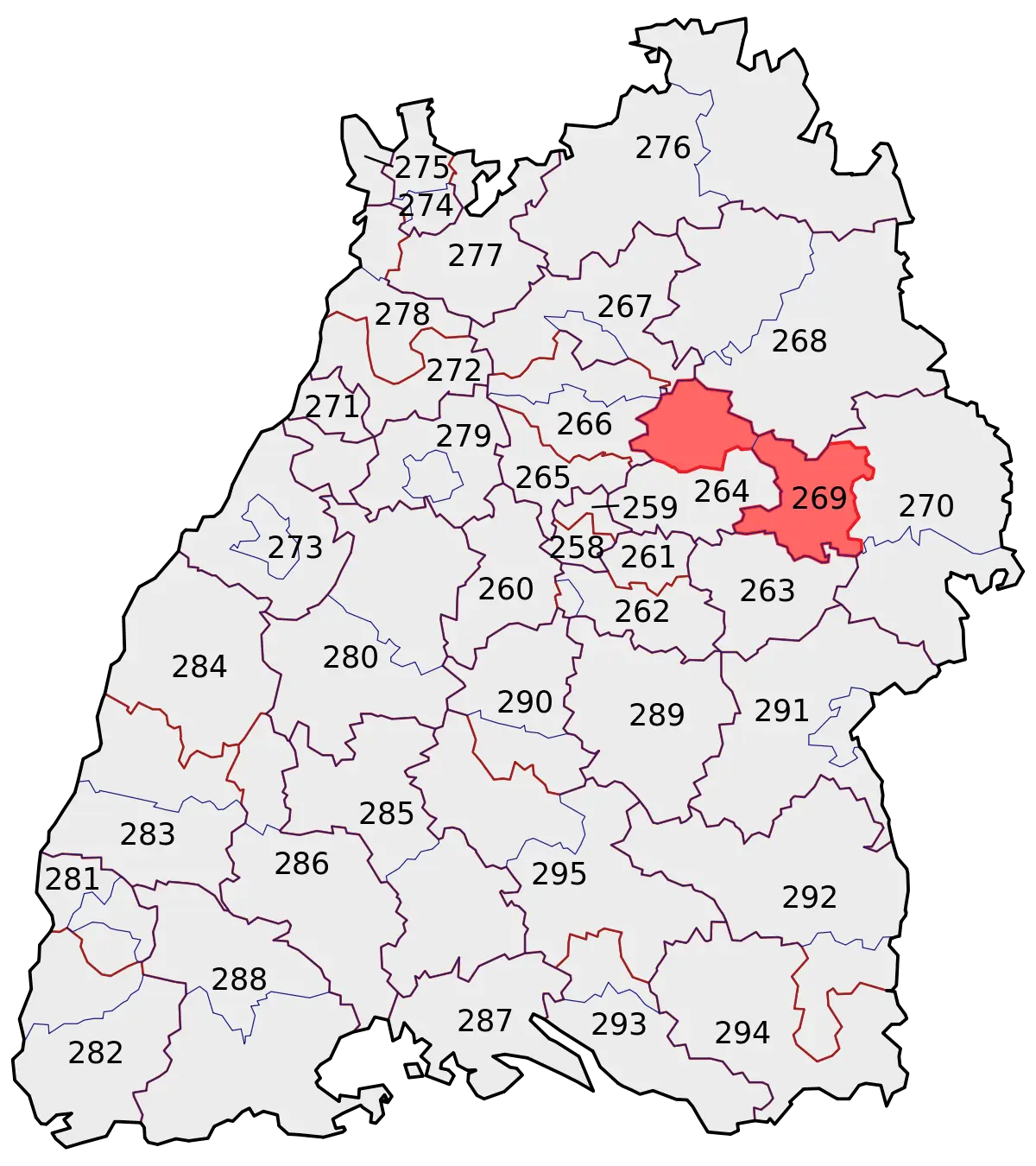 Geographic Region Map with Highlighted Area