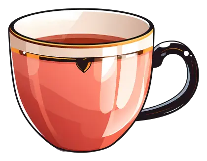 Red Ceramic Cup