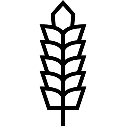 Minimalistic Wheat Symbol Icon