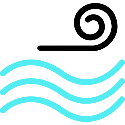 Wind and Waves Icon