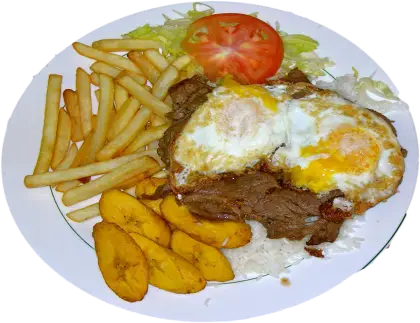 Delicious Meal with Fries and Eggs
