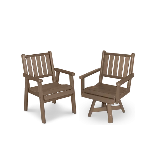 Pair of Wooden Patio Chairs