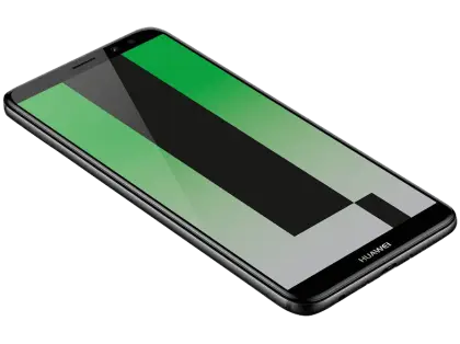 Black Smartphone with Green Screen