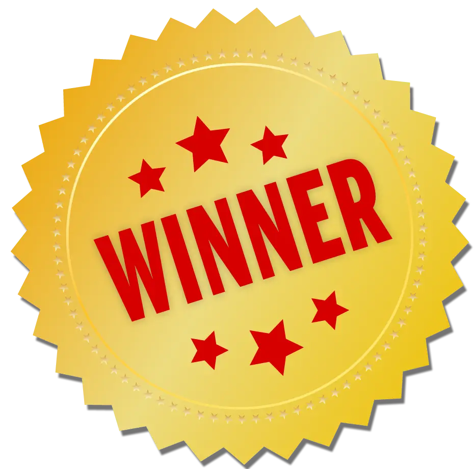 Gold Winner Badge for Achievement
