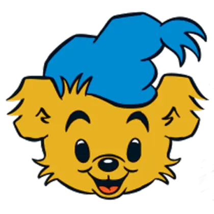 Cartoon Bear with Blue Hat
