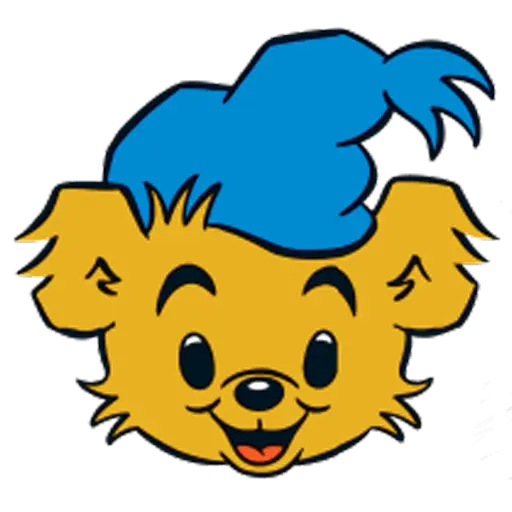 Cartoon Bear with Blue Hat