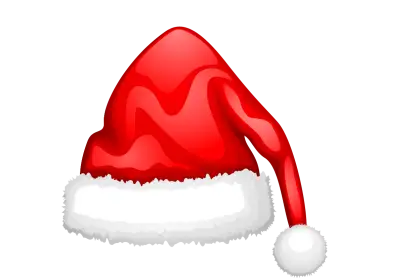Red and White Santa Hat for Christmas
