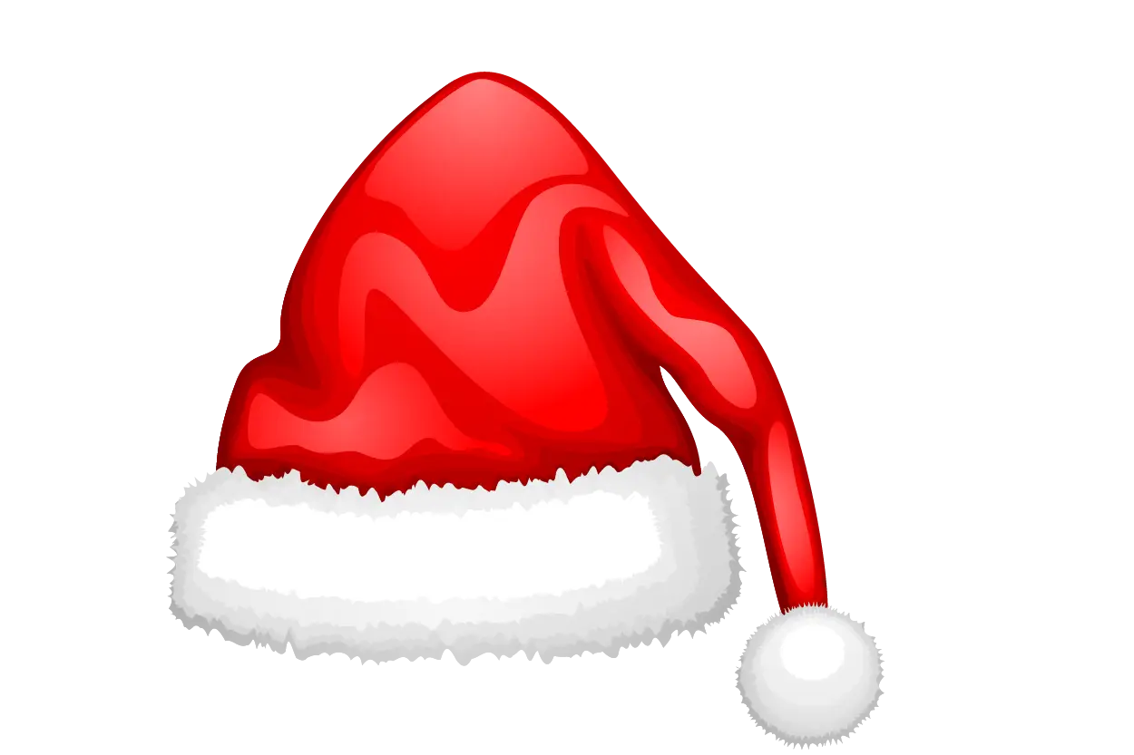 Red and White Santa Hat for Christmas