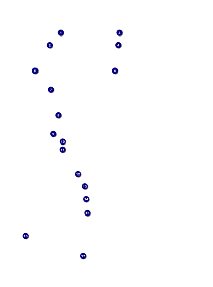 Abstract Graphic of Distributed Dots in Blue