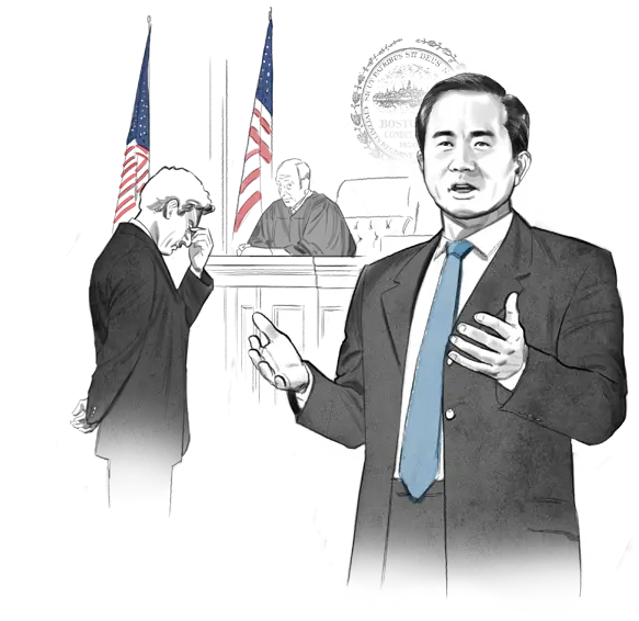 Courtroom Scene Illustration