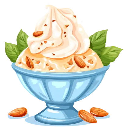 Orange Dessert with Almond Topping