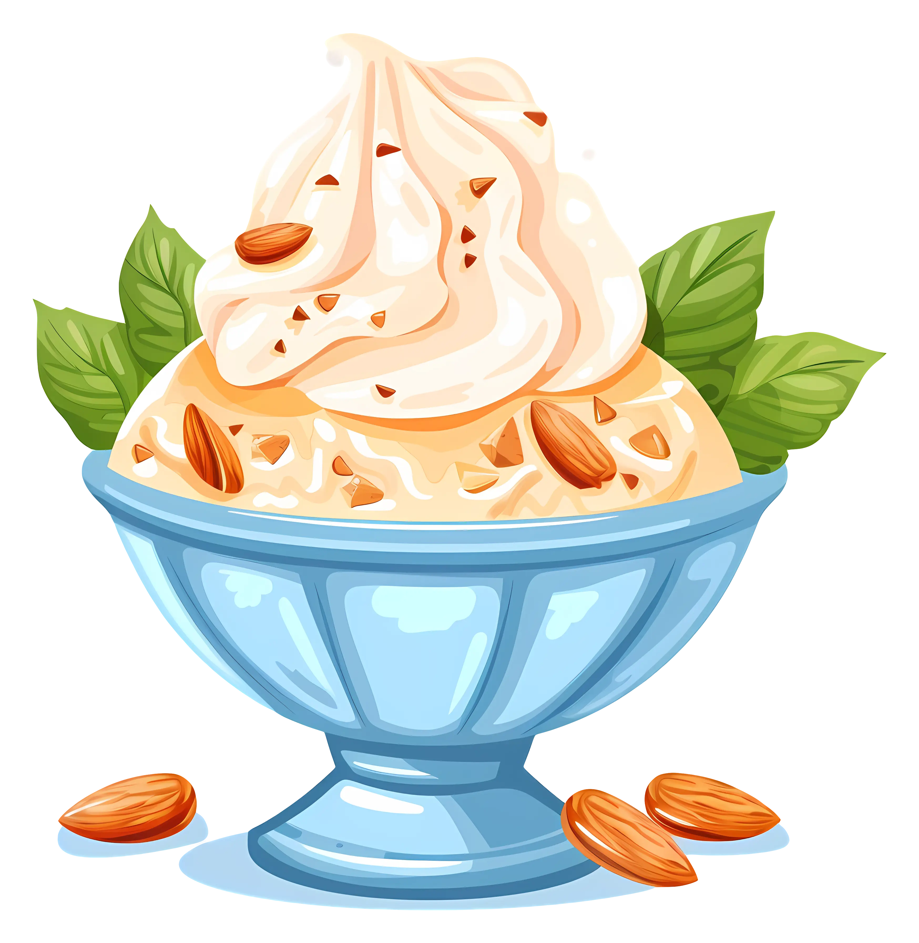 Orange Dessert with Almond Topping