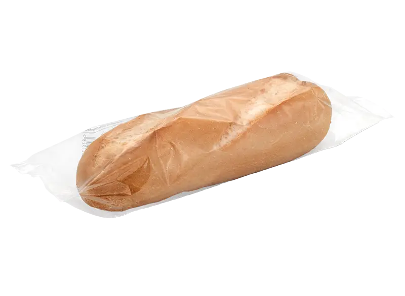 Freshly Baked Bread in Plastic Wrap