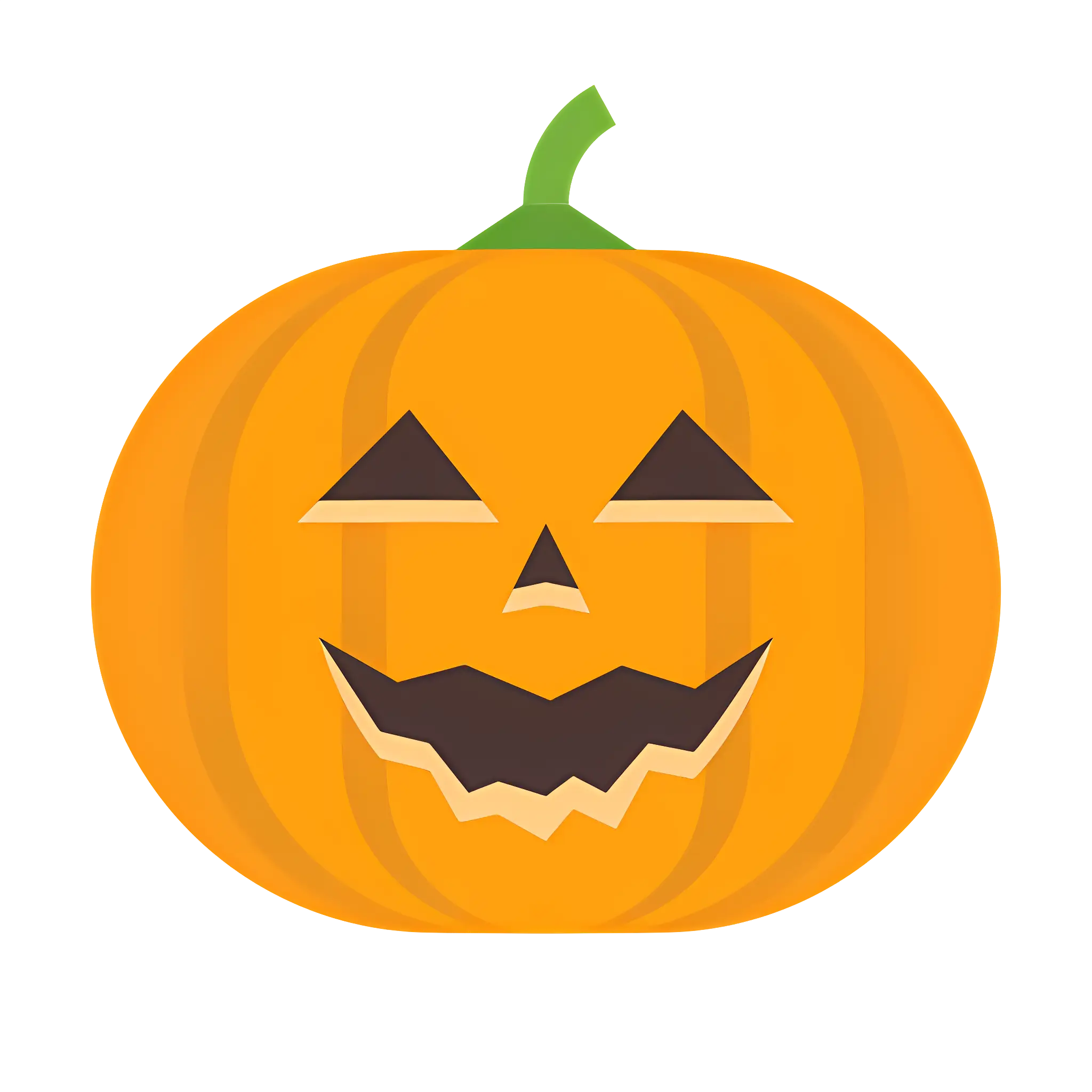 Halloween Pumpkin with Spooky Face