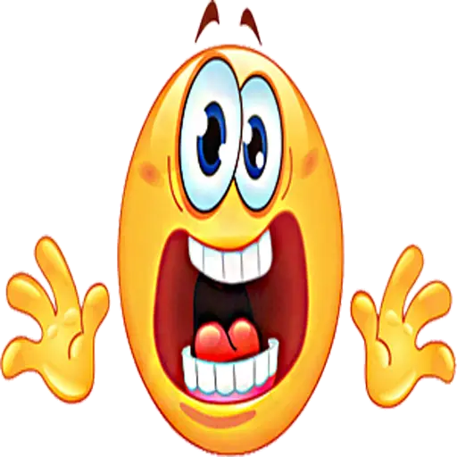 Scared Emoji Face Expression