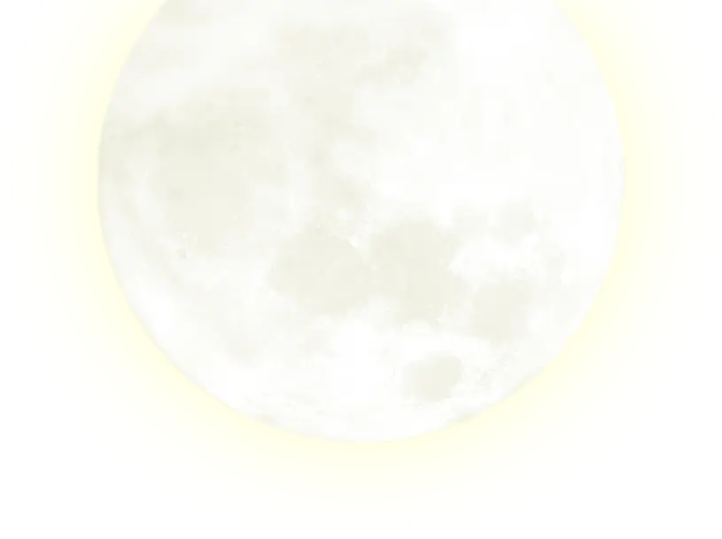 Bright Full Moon in the Sky