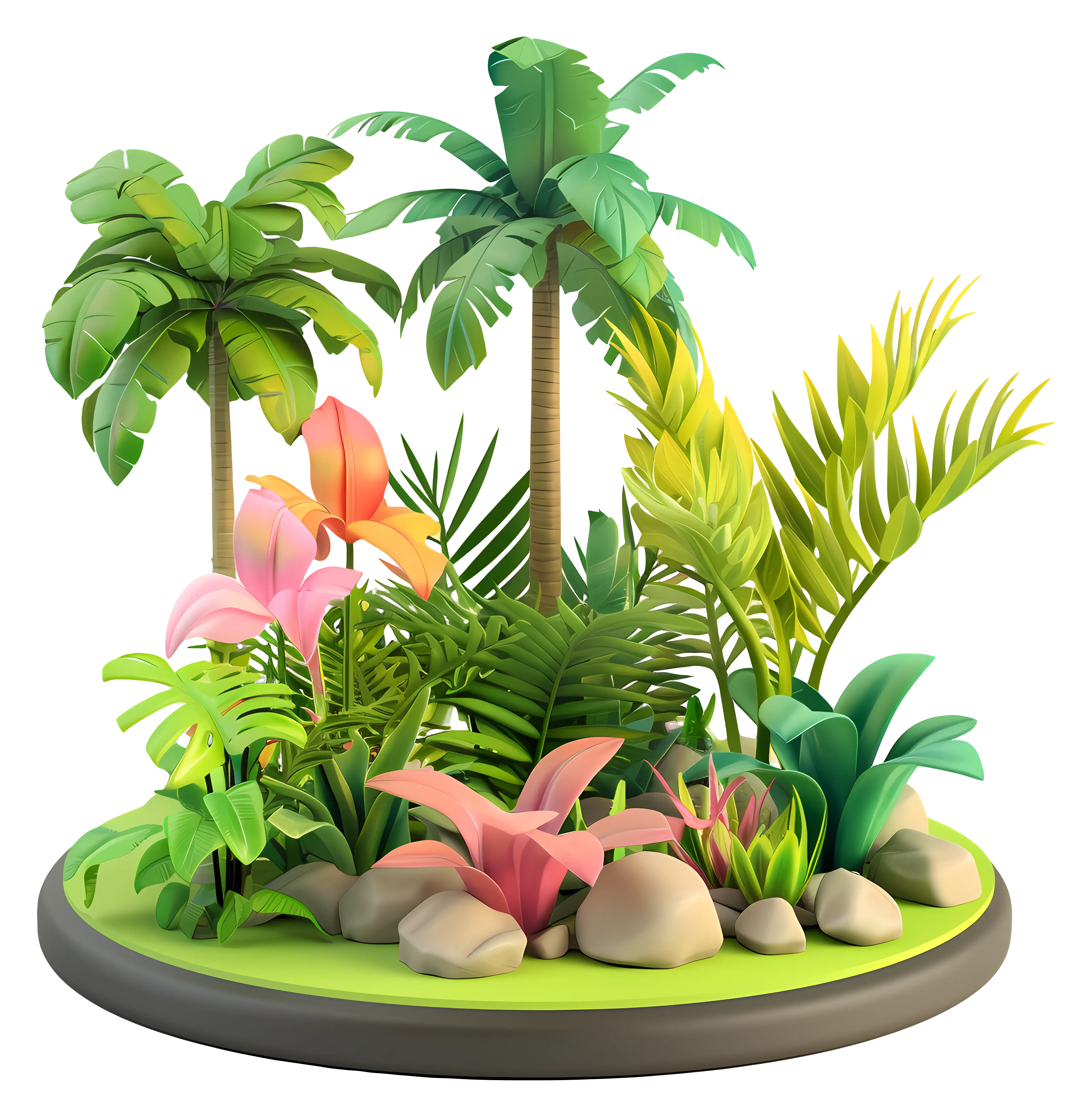 Tropical Plant Arrangement