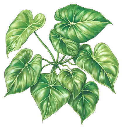 Lush Green Tropical Leaves
