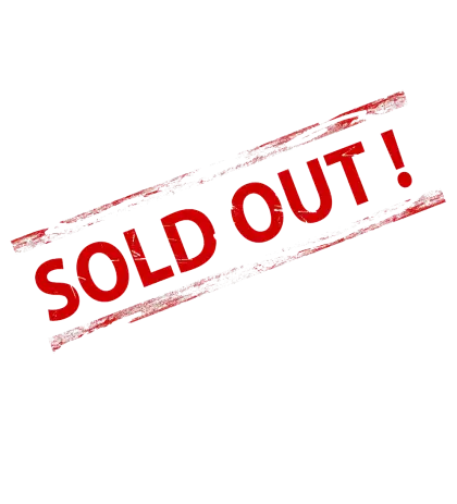 Sold Out Sign in Red