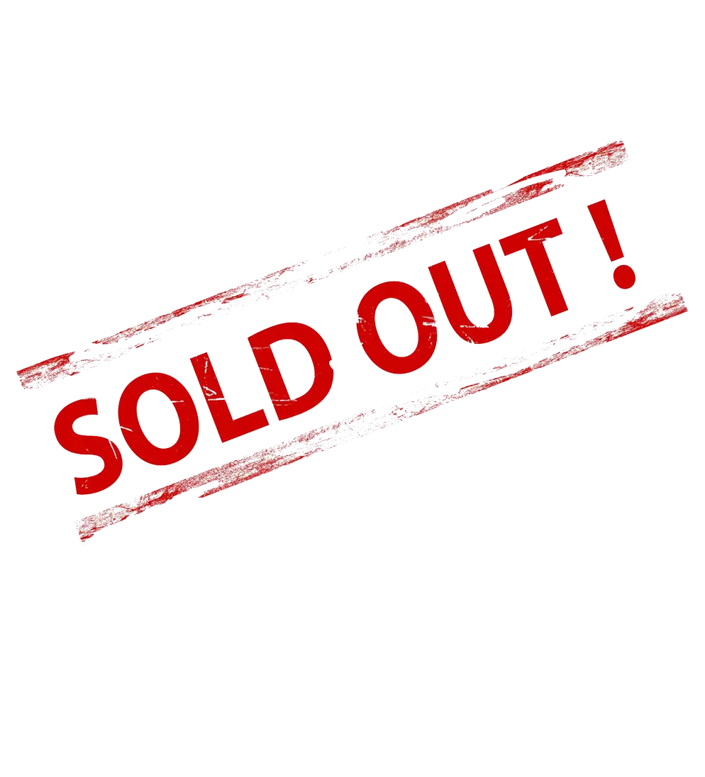 Sold Out Sign in Red