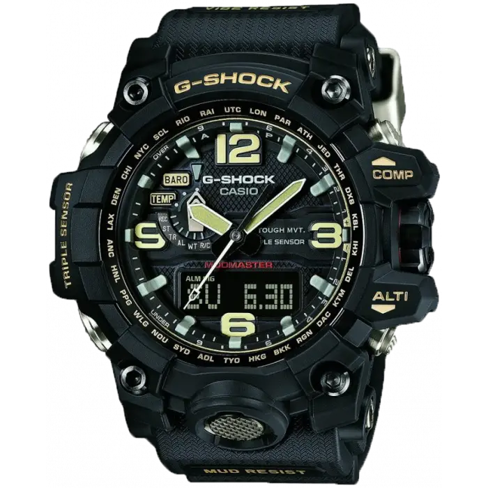 Black Digital Wristwatch with Modern Features