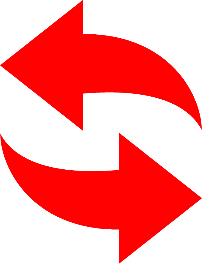 Red Left and Right Arrows