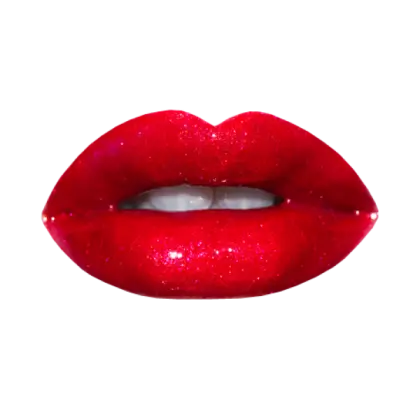 Illustration of Glossy Red Lips