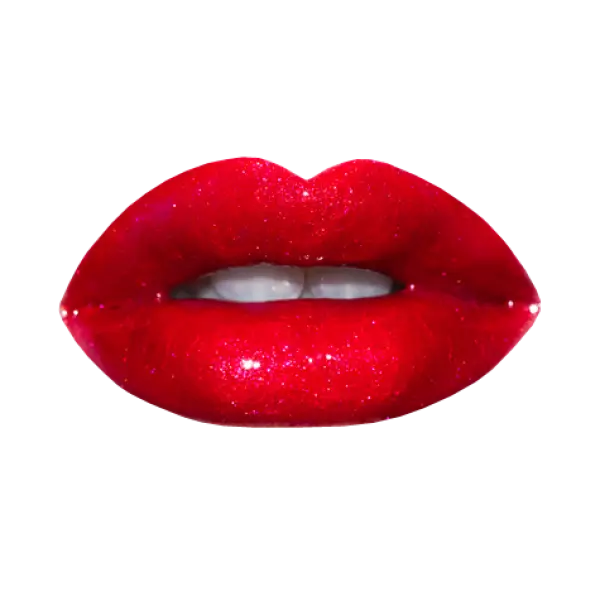 Illustration of Glossy Red Lips